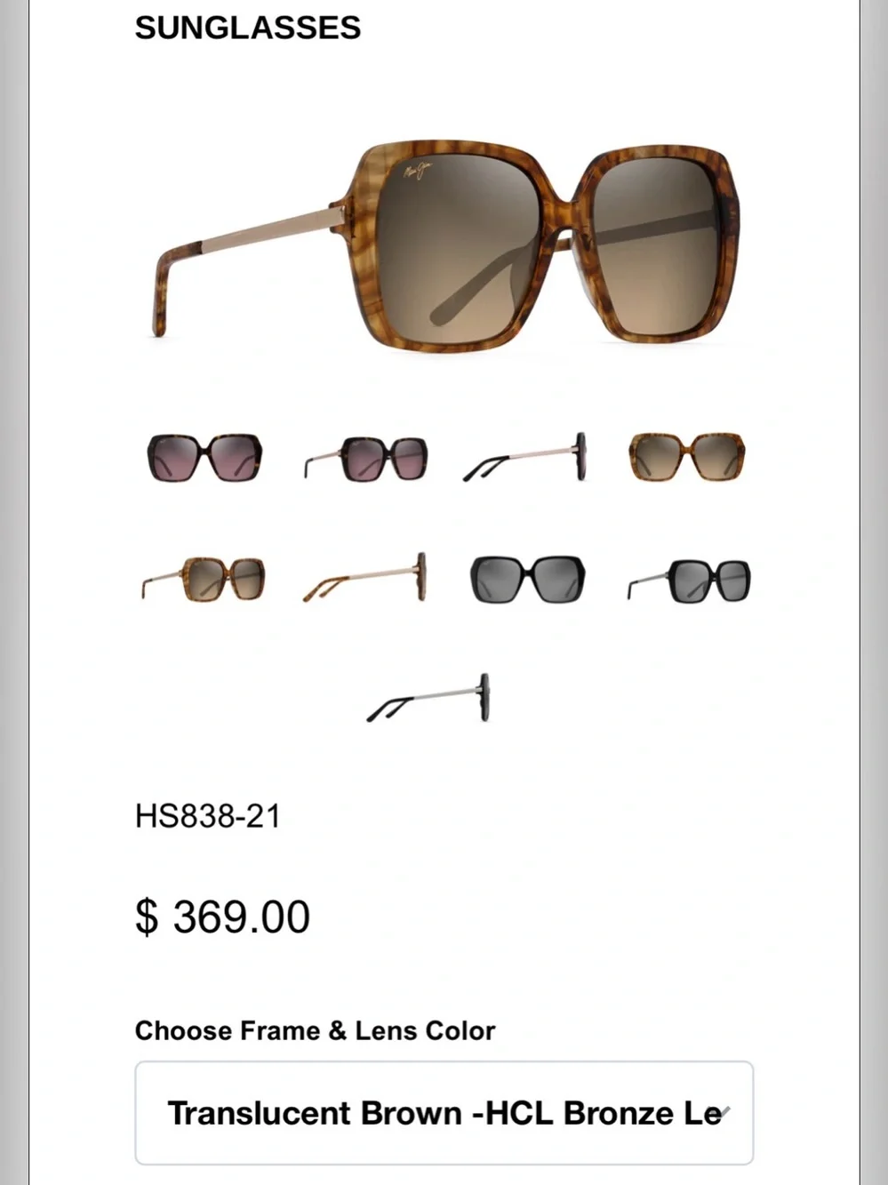 Maui Jim “Poolside” Sunglasses